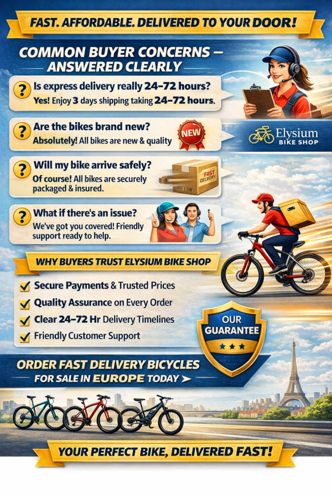 Fast delivery bicycles for sale in Europe